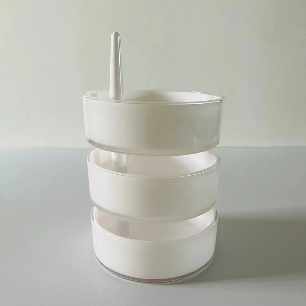 UMBRA Acrylic Pivoting 3 Tier Stackable Swerving Jewelry Accessories Holder